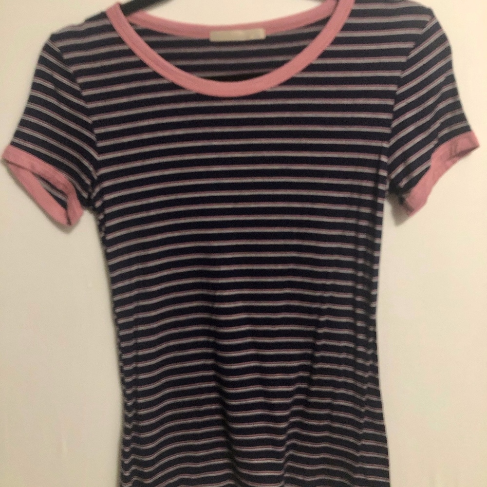 Navy striped tee